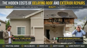 The Hidden Costs of Delaying Roof and Exterior Repairs Most homeowners understand that roofs and exterior systems require maintenance, but many delay inspections or repairs until visible problems become impossible to ignore. Unfortunately, waiting too long can create a chain reaction of issues that affect far more than the outside appearance of a home. Minor exterior concerns rarely stay minor forever. A small roofing issue can eventually lead to insulation damage, moisture buildup, weakened structural materials, and expensive restoration work. The same is true for gutters, siding, flashing, and ventilation systems. Preventive care often costs significantly less than major repairs caused by long-term neglect. Understanding how exterior systems work together can help homeowners make smarter decisions before problems escalate. Why Exterior Maintenance Should Be Proactive The exterior of a home faces constant exposure to weather, changing temperatures, and environmental stress. Wind, rain, humidity, UV rays, and seasonal storms gradually wear down materials over time. Because damage develops slowly, many homeowners overlook warning signs until leaks or interior issues appear. However, by the time visible water stains or structural symptoms emerge, the underlying damage may already be extensive. A proactive maintenance strategy helps reduce the likelihood of: Water intrusion Mold growth Structural deterioration Rising utility costs Premature material failure Emergency repair expenses Routine inspections can help identify these concerns early while repairs remain more manageable. Roofing Systems Do More Than Keep Rain Out A roof is one of the most important protective systems in any home. While shingles are the most visible component, a complete roofing system includes underlayment, flashing, decking, ventilation, and drainage elements that all work together. When one area weakens, the entire system may become vulnerable. For example, damaged flashing around chimneys or vents can allow water infiltration even if shingles appear intact. Poor attic ventilation may trap moisture and heat, shortening the lifespan of roofing materials from the inside out. Some common indicators that a roof may need professional attention include: Curling or Missing Shingles Aging or storm-damaged shingles may expose underlying materials to moisture. Granule Accumulation Shingle granules collecting in gutters often indicate wear and deterioration. Interior Water Stains Discoloration on ceilings or walls can signal hidden roof leaks. Uneven Temperature Levels Poor ventilation and insulation performance may contribute to inconsistent indoor comfort. Addressing these issues early may help homeowners avoid larger structural concerns later. Gutters and Drainage Systems Play a Bigger Role Than Expected Gutters are often overlooked because they seem simple compared to roofing systems, but effective drainage is essential for protecting a home. When gutters become clogged or damaged, rainwater may overflow near the foundation or seep into vulnerable exterior areas. Over time, this excess moisture can contribute to erosion, basement leaks, wood rot, and foundation movement. Proper drainage helps direct water safely away from: Roof edges Siding materials Foundation walls Landscaping features Basement areas Regular gutter cleaning and inspections are among the simplest ways homeowners can reduce preventable moisture-related problems. Siding Helps Protect Structural Integrity Siding is not only decorative. It also acts as a barrier against moisture, pests, and environmental exposure. Cracks, warping, loose panels, or deteriorating seams may allow water to penetrate behind the surface. In some cases, hidden moisture can remain trapped inside wall cavities for long periods before becoming noticeable. Well-maintained siding can help support: Indoor energy efficiency Moisture control Structural protection Long-term durability Overall curb appeal When siding issues are identified early, repairs are often less invasive and less expensive. Storm Damage Is Often Less Visible Than Homeowners Assume Many people expect storm damage to be dramatic and obvious. In reality, weather-related damage is frequently subtle at first. Hail can weaken shingles without creating immediate leaks. Wind may loosen flashing or lift roofing materials slightly, creating future vulnerabilities. Heavy rainfall can expose drainage weaknesses that were previously hidden. Because these issues may not produce immediate symptoms, homeowners sometimes postpone inspections after storms. Months later, they discover moisture damage that could have been addressed much earlier. Scheduling a professional assessment after severe weather events can help identify hidden concerns before they worsen. Energy Efficiency and Exterior Condition Are Closely Connected Exterior systems also influence how efficiently a home operates. Roofing materials, ventilation systems, insulation, and siding all contribute to temperature regulation. When these systems are compromised, heating and cooling equipment often works harder to maintain indoor comfort. This can increase energy consumption and utility costs over time. Exterior improvements that may support better efficiency include: Updated attic ventilation Improved insulation systems Energy-efficient roofing materials Sealed exterior gaps Moisture-resistant siding products These upgrades can contribute to a more comfortable indoor environment while reducing unnecessary strain on HVAC systems. Long-Term Planning Creates Better Results One of the most effective approaches to exterior care is strategic planning rather than reactive repairs. Homeowners who schedule regular inspections and prioritize maintenance often experience fewer emergencies and lower long-term costs. When evaluating roofing or exterior projects, it is helpful to consider: Material Durability Different products perform differently depending on climate conditions and weather exposure. Maintenance Requirements Some materials require more upkeep than others throughout their lifespan. Ventilation and Moisture Control Balanced airflow plays a major role in preserving structural integrity. Installation Quality Even high-quality materials may fail prematurely if improperly installed. Homeowners researching exterior protection and roofing considerations can explore additional information athttps://www.idealroofingandexteriors.com/. Conclusion Exterior systems quietly protect homes every day, yet they are often overlooked until serious problems develop. Roofing, siding, gutters, and ventilation all work together to prevent moisture intrusion, support energy efficiency, and preserve structural stability. Delaying repairs may seem cost-effective in the short term, but minor issues can become major expenses when left unresolved. Preventive maintenance, routine inspections, and timely upgrades help homeowners reduce risks while extending the lifespan of critical exterior components. By taking a proactive approach to exterior care, homeowners can better protect their property, maintain long-term value, and avoid the stress that often comes with unexpected repairs.