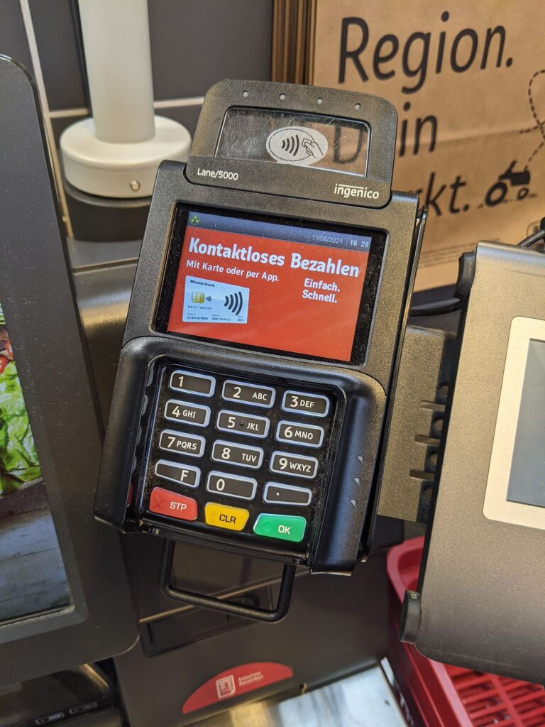 Security imagery on a screen